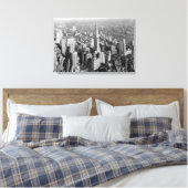 Vintages New Yorker City Art Deco Leinwanddruck (Insitu (Schlafzimmer))