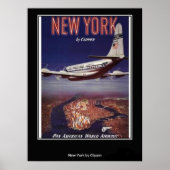 Vintages New Yorker Poster Print (Vorne)