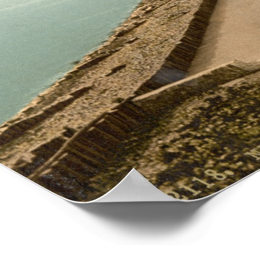 Vintages Newcastle, Landkreis runter Poster (Ecke)