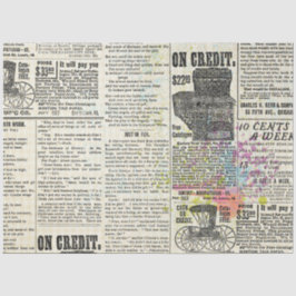 Vintages News Paper 20x30 Dekoupage Tissue Seidenpapier