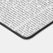 Vintages Newsprint-Monogramm Schreibtischunterlage (Ecke)