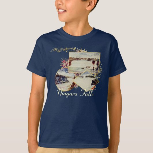 Vintages Niagara Falls Summer Kids Shirt (Vorderseite)