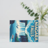 Vintages Niagara Falls Tour Boat Postkarte (Stehend Vorderseite)