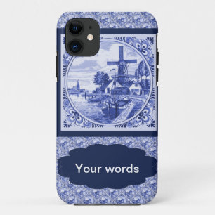 Vintages niederländisches blaues Delft-Bild Case-Mate iPhone Hülle