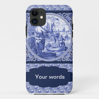 Vintages niederländisches blaues Delft-Bild Case-Mate iPhone Hülle