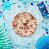 Vintages Niedliches Baby Elephant Muster Pappteller (Party)