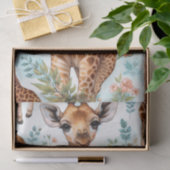 Vintages Niedliches Baby Giraffe Muster Seidenpapier (Geschenk)
