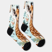 Vintages Niedliches Baby Giraffe Muster Socken (Rechts)