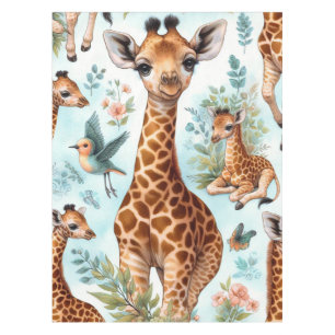 Vintages Niedliches Baby Giraffe Muster Tischdecke