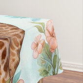 Vintages Niedliches Baby Giraffe Muster Tischdecke (Beispiel)
