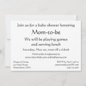 Vintages Niedliches Baby in Crib mit Toys Baby Dus Einladung (Rückseite)