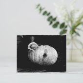 Vintages niedliches Baby in einer Kürbispostkarte Postkarte (Stehend Vorderseite)