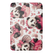Vintages Niedliches Baby Panda Nahtlos Badematte (Vorderseite Vertikal)