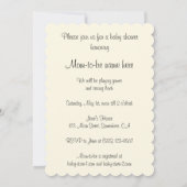 Vintages Niedliches Baby Phone Welpe Hunde Kinderd Einladung (Rückseite)