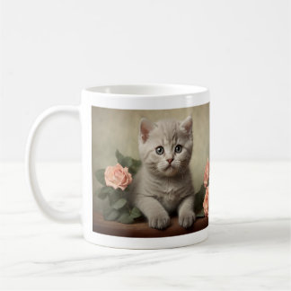 Vintages Niedliches britisches Kurzstreckenportrai Kaffeetasse