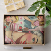 Vintages Niedliches Candy-Button Seidenpapier (Geschenk)