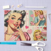Vintages Niedliches Candy-Button Seidenpapier (Handwerk)