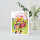 Vintages Niedliches Enten, das Wasser Feiertagskarte (Stehend Vorderseite)