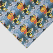 Vintages Niedliches Kürbisgeflechtpapier Seidenpapier (Ausschnitt)