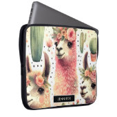 Vintages Niedliches Llama Laptopschutzhülle (Vorne Rechts)