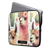 Vintages Niedliches Llama Laptopschutzhülle (Vorderseite Links)