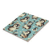 Vintages Niedliches Pinguin-Muster Fliese (Seite)