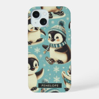 Vintages Niedliches Pinguin-Muster
