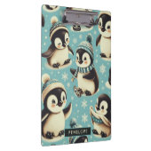 Vintages Niedliches Pinguin-Muster Klemmbrett (Rechts)