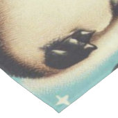 Vintages Niedliches Pinguin-Muster Tischdecke (Schrägansicht)