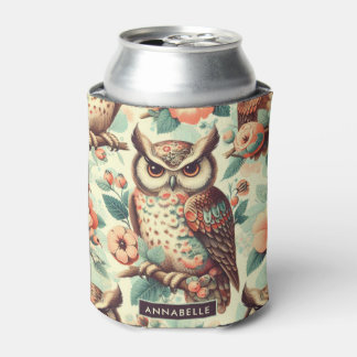 Vintages Niedliches Schälmuster Dosenkühler