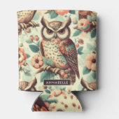 Vintages Niedliches Schälmuster Dosenkühler (Rückseite)