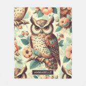 Vintages Niedliches Schälmuster Fleecedecke (Vorderseite)