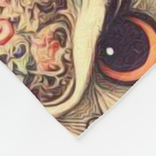 Vintages Niedliches Schälmuster Fleecedecke (Ecke)