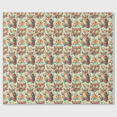 Vintages Niedliches Schälmuster Geschenkpapier (Flach)