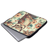 Vintages Niedliches Schälmuster Laptopschutzhülle (Vorne Knopf)