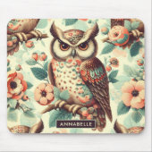 Vintages Niedliches Schälmuster Mousepad (Vorne)
