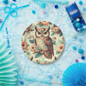 Vintages Niedliches Schälmuster Pappteller (Party)