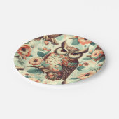 Vintages Niedliches Schälmuster Pappteller (Schrägansicht)