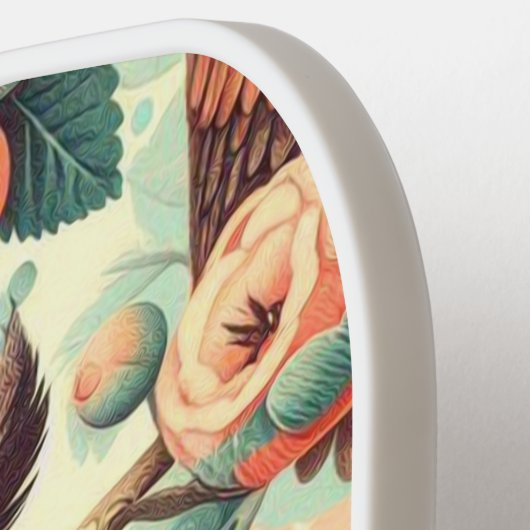 Vintages Niedliches Schälmuster Pickleball Schläger (Linke Seite)