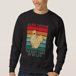 Vintages Niedliches Silkie-Huhn der beste Teil mei Sweatshirt