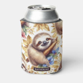 Vintages Niedliches Sloth-Muster Dosenkühler (Kanne Rückseite)