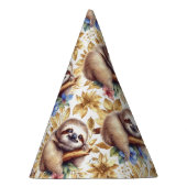 Vintages Niedliches Sloth-Muster Partyhütchen (Rechts)