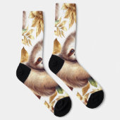 Vintages Niedliches Sloth-Muster Socken (Rechts)