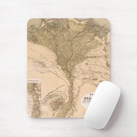 Vintages Nildelta 1859 Mousepad (Mit Mouse)