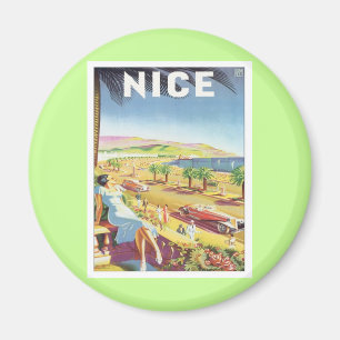 Vintages Nizza Frankreich Magnet