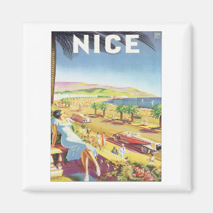 Vintages Nizza Frankreich Magnet