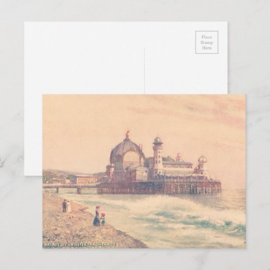 Vintages Nizza Postkarte (Vorne/Hinten)