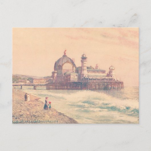 Vintages Nizza Postkarte (Vorderseite)