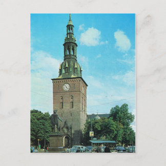 Vintages Norwegen, Kathedrale Oslo Postkarte