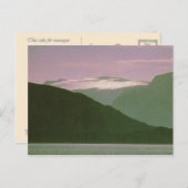 Vintages Norwegen, Lappland, Land der Mitternachts Postkarte (Vorne/Hinten)